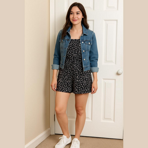 GUILTY FLORAL ROMPER SIZE MEDIUM